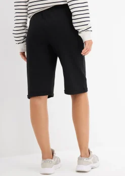 Femme bonprix Basiques|Sweats|Bermuda en molleton à ourlet