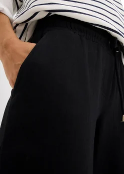 Femme bonprix Basiques|Sweats|Bermuda en molleton à ourlet