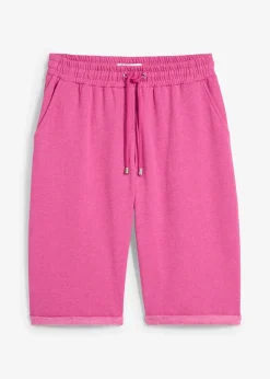 Femme bonprix Basiques|Sweats|Bermuda en molleton à ourlet