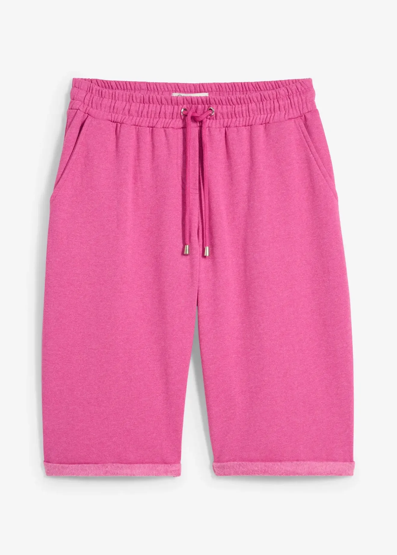 Femme bonprix Basiques|Sweats|Bermuda en molleton à ourlet