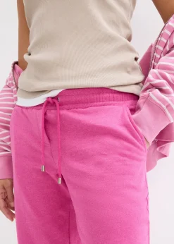 Femme bonprix Basiques|Sweats|Bermuda en molleton à ourlet