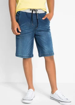 bonprix Bermuda en molleton aspect jean, Regular|Enfant Vêtements Enfant|Garçons 9-16 Ans·Shorts