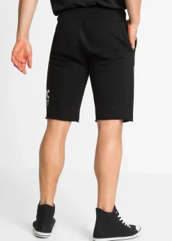 Homme bonprix Shorts|Vêtements De Sport|Bermuda en molleton avec bordures à cru