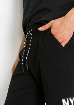 Homme bonprix Shorts|Vêtements De Sport|Bermuda en molleton avec bordures à cru