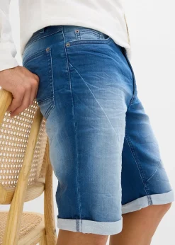 Homme bonprix Shorts|Jeans|Bermuda en molleton effet jean, loose