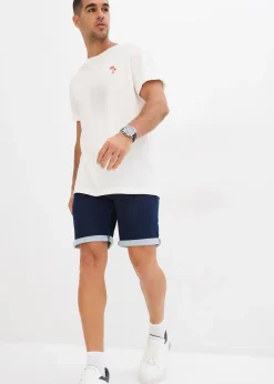 bonprix Bermuda en molleton effet jean, Regular|Homme Shorts|Jeans