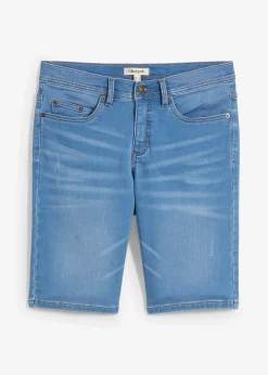 bonprix Bermuda en sweat effet jean, coupe ventre confort, regular|Homme Shorts|Jeans