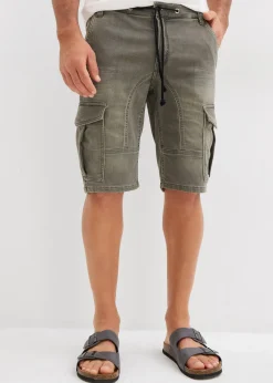 Homme bonprix Shorts|Sweats|Bermuda en sweat effet jean, regular