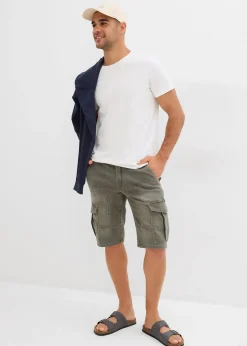 Homme bonprix Shorts|Sweats|Bermuda en sweat effet jean, regular