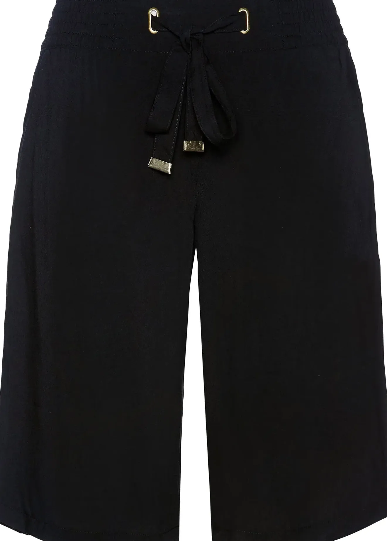 Femme bonprix Shorts|Pantalons|Bermuda en viscose avec ceinture à nouer