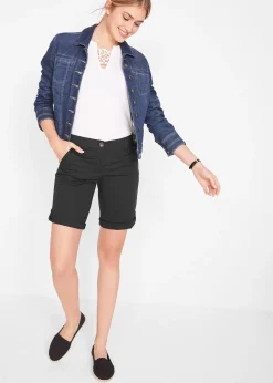 Femme bonprix Shorts|Pantalons|Bermuda extensible