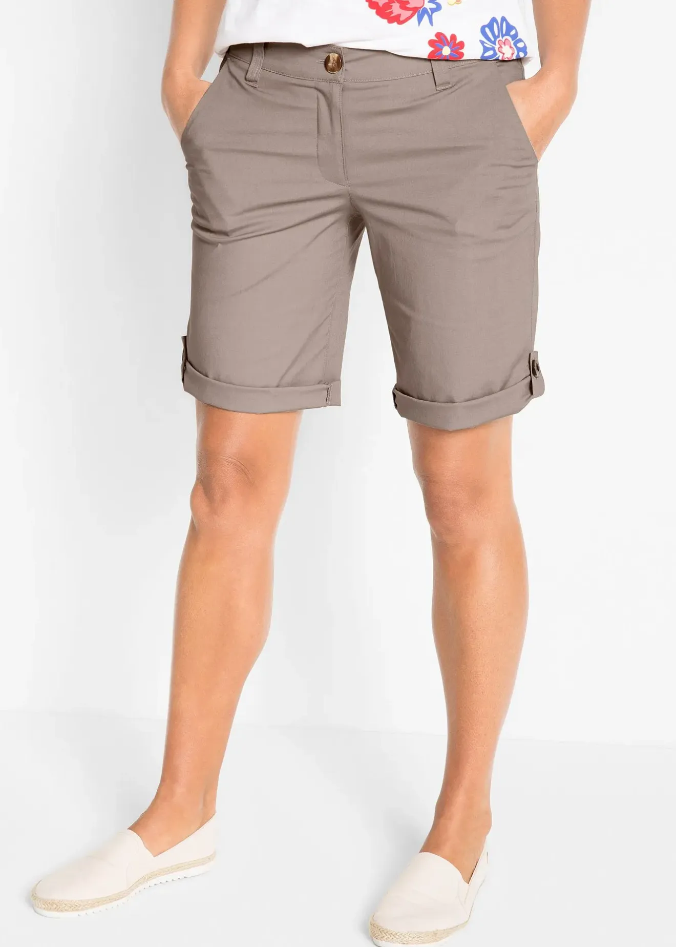bonprix Bermuda extensible|Femme Shorts|Pantalons