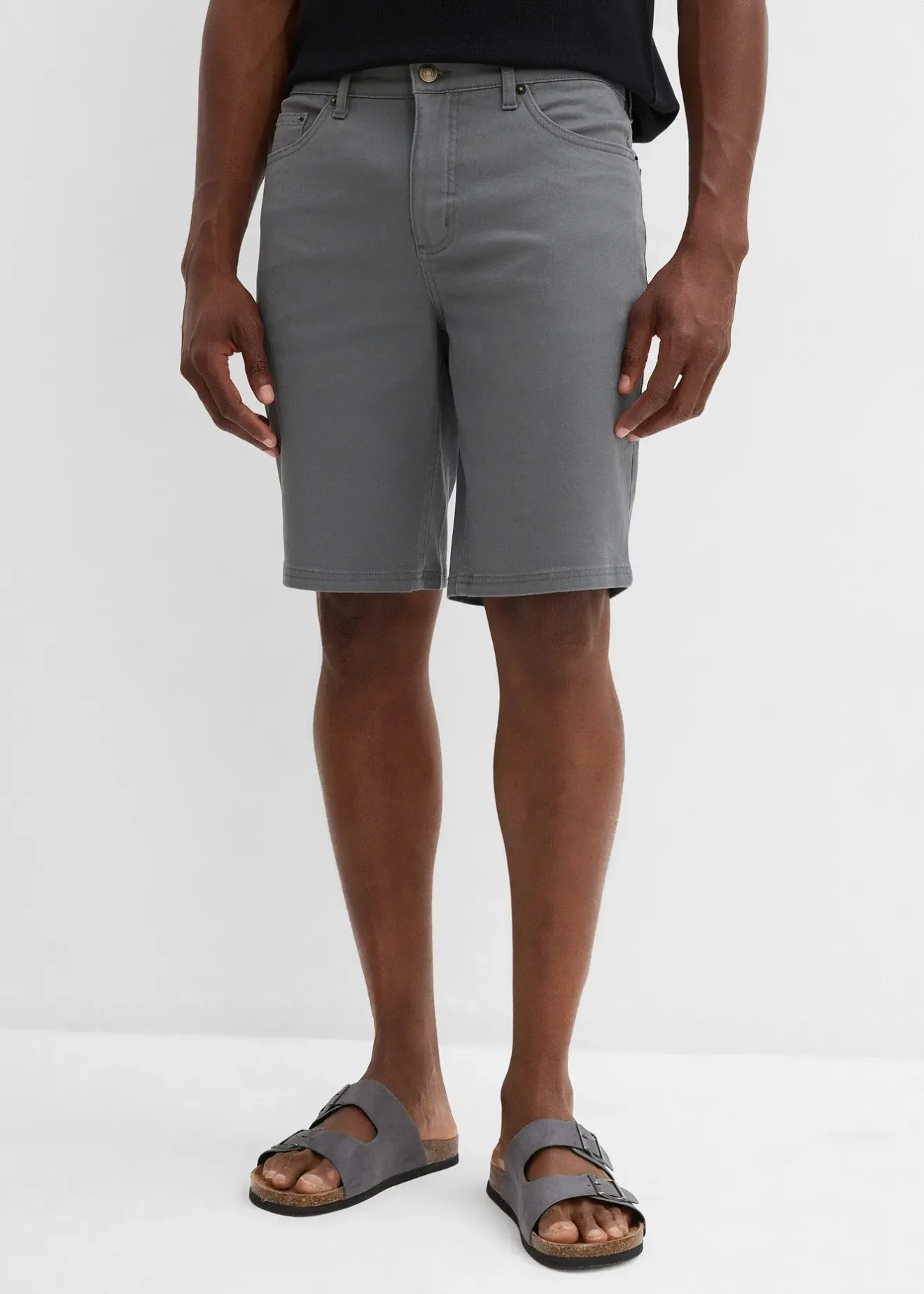Homme bonprix Shorts|Pantalons|Bermuda extensible, coupe classique
