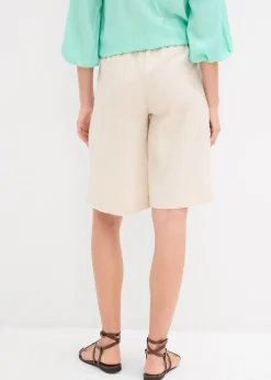bonprix Bermuda fluide en viscose mélangée|Femme Shorts|Pantalons