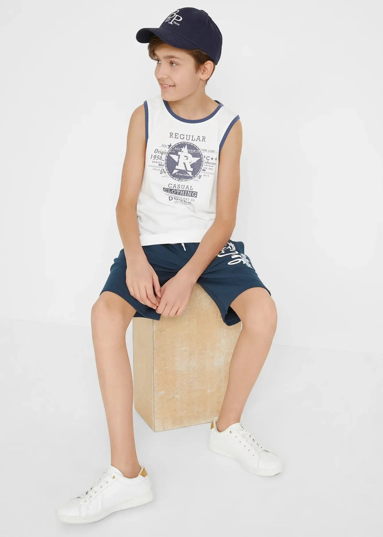 Enfant bonprix Vêtements Enfant|Garçons 9-16 Ans·Shorts|Bermuda garçon en molleton de coton