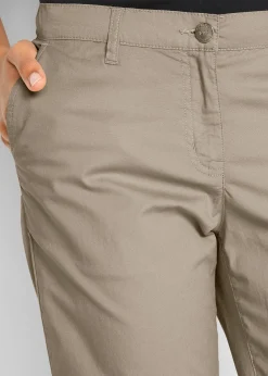 Femme bonprix Shorts|Pantalons|Bermuda long à taille élastiquée