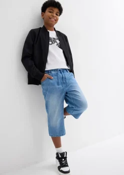 bonprix Bermuda long en jean, taille extensible, slim|Enfant Vêtements Enfant|Garçons 9-16 Ans·Shorts