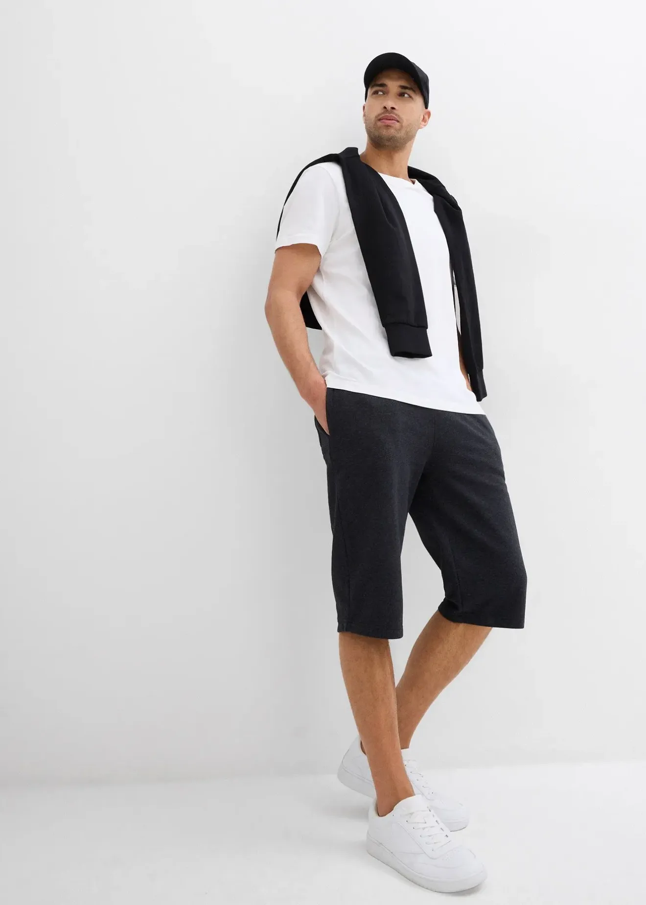 Homme bonprix Shorts|Vêtements De Sport|Bermuda long en molleton