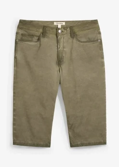 bonprix Bermuda long en toile délavée, regular|Homme Shorts|Pantalons