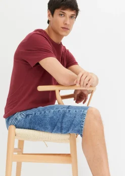 bonprix Bermuda long et léger en jean extensible, Regular|Homme Shorts|Pantalons