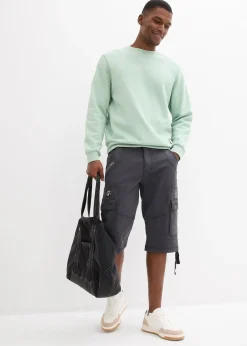 bonprix Bermuda long et regular avec poches cargo|Homme Shorts|Pantalons