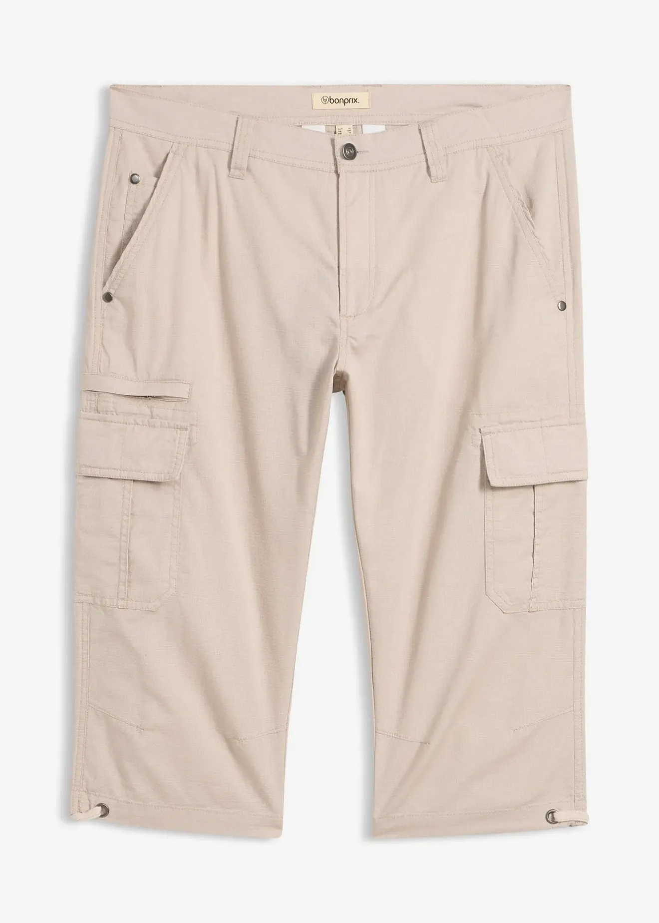 bonprix Bermuda long poches cargo regular 100% coton|Homme Vêtements De Plein Air|Shorts