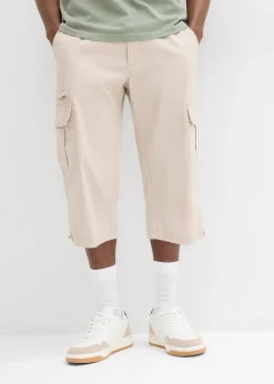 bonprix Bermuda long poches cargo regular 100% coton|Homme Vêtements De Plein Air|Shorts