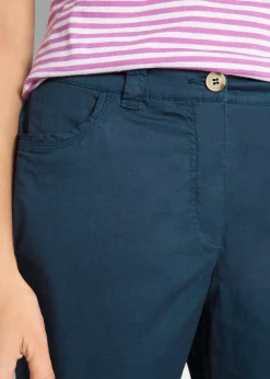 bonprix Bermuda paper touch en coton à taille confortable|Femme Shorts|Pantalons