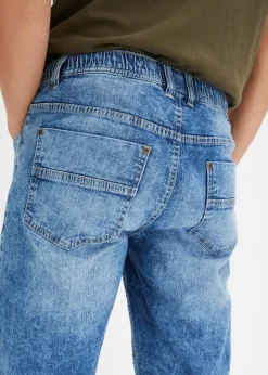 bonprix Bermuda taille élastiquée en denim léger, slim|Homme Shorts|Pantalons
