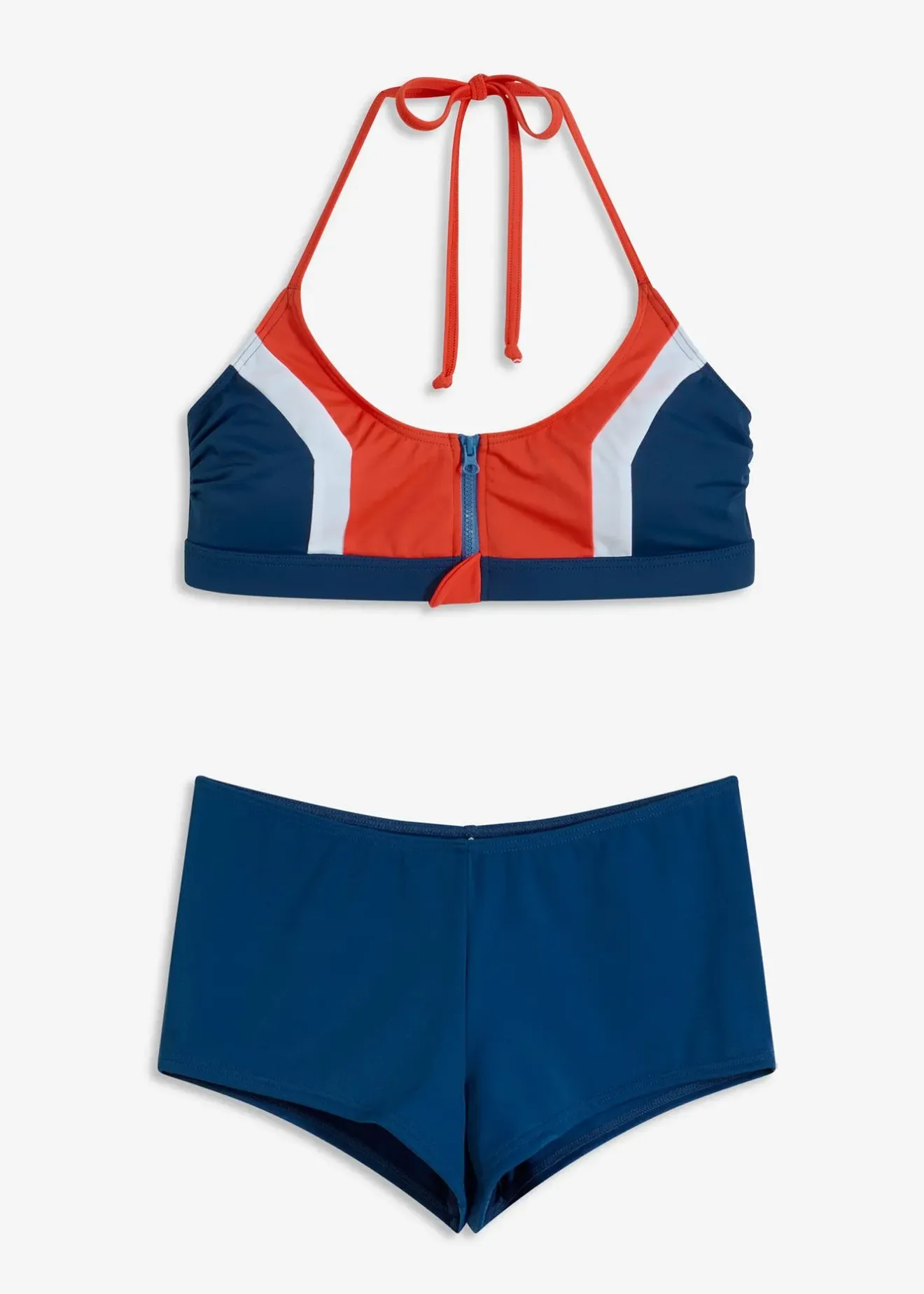 Femme bonprix Bikinis|Bikini avec brassière zippée (ens. 2 pces)