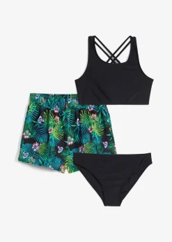 bonprix Bikini et jupe paréo (ens. 3 pces)|Enfant Vêtements Enfant|Filles