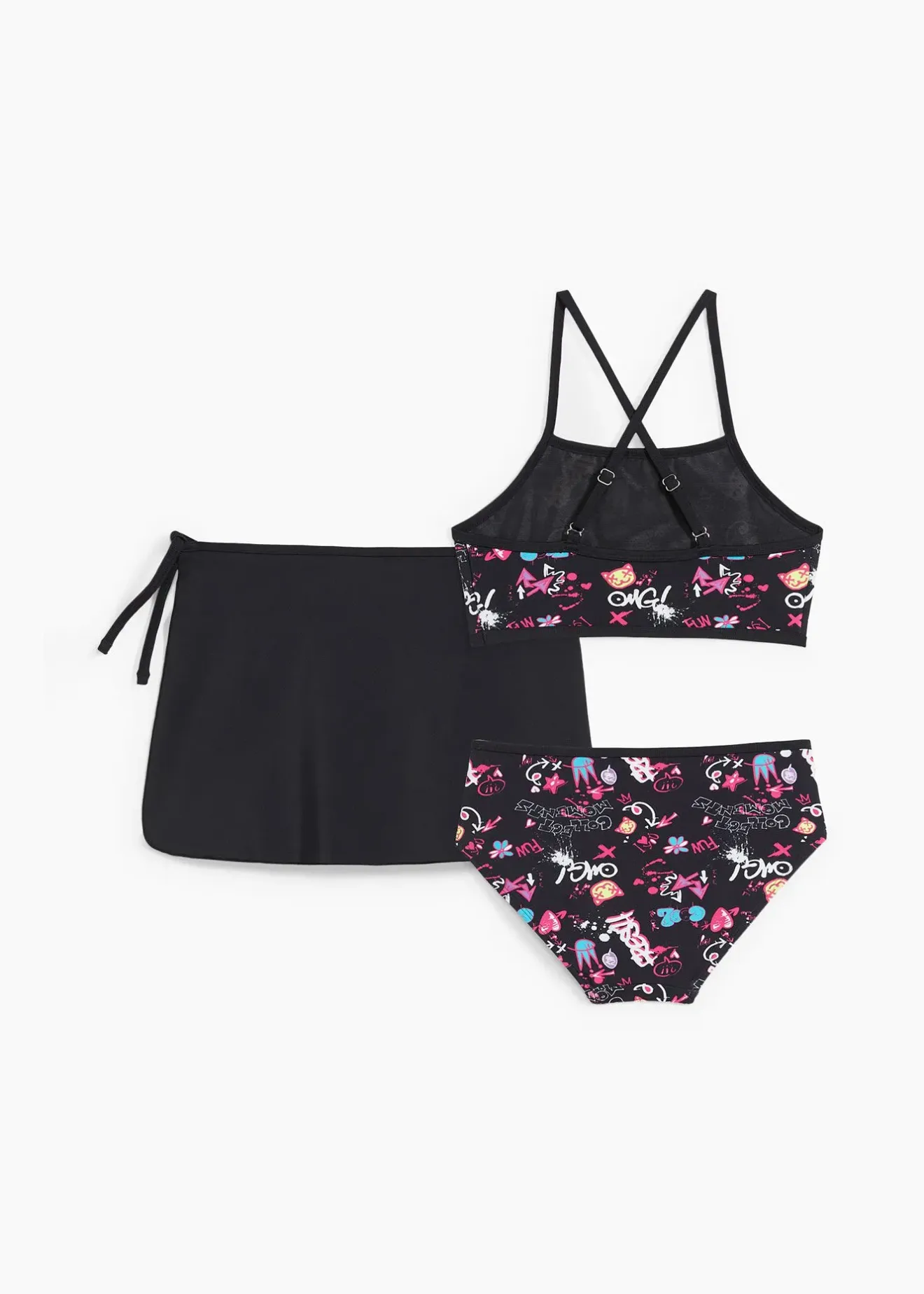 Enfant bonprix Vêtements Enfant|Filles|Bikini fille avec jupette assortie (ens. 3 pces)