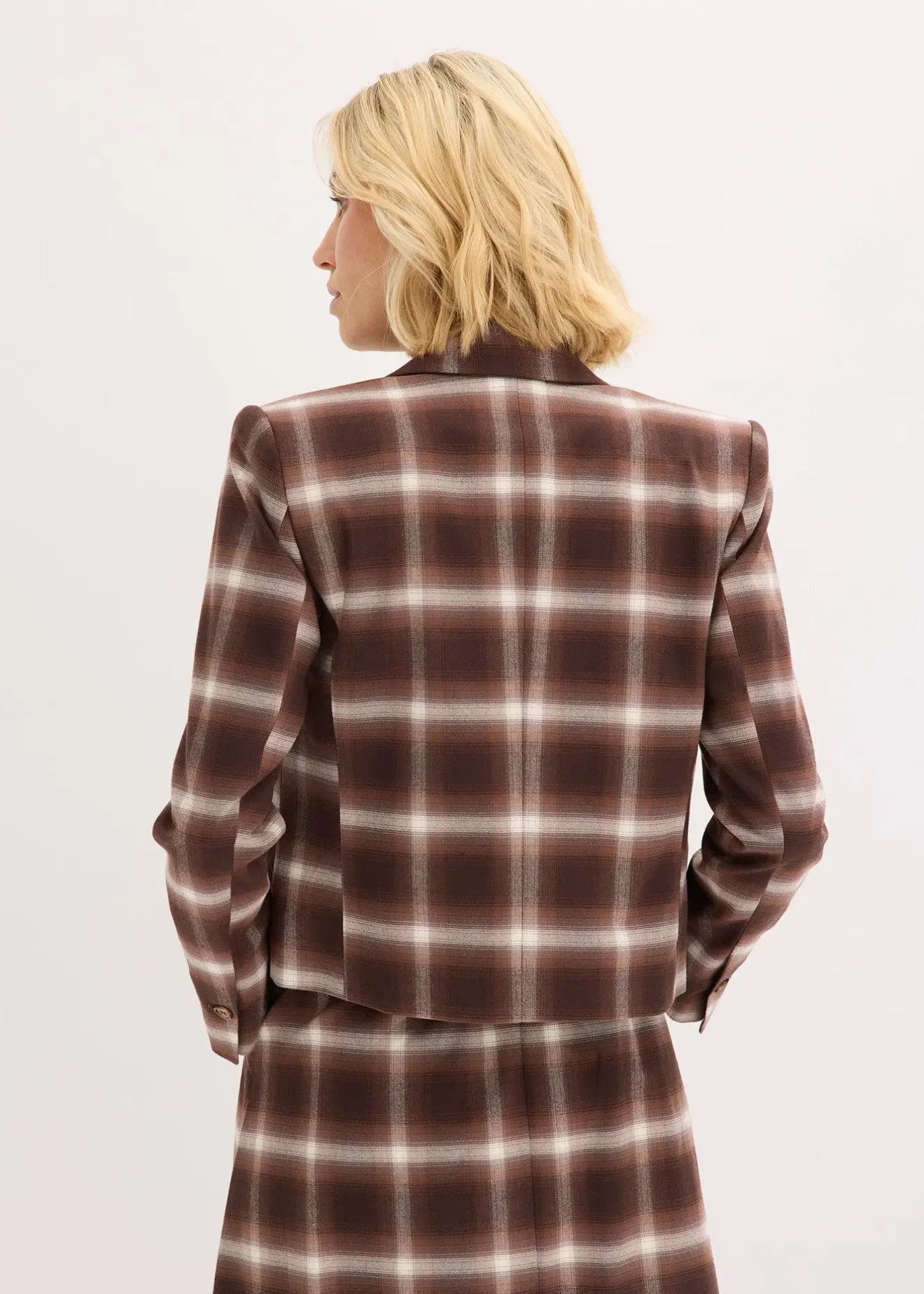 bonprix Blazer à carreaux|Femme Blazers