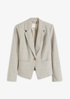 Femme bonprix Blazers|Blazer à carreaux écossais