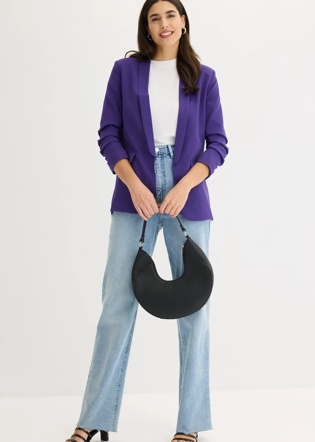 bonprix Blazer à manches froncées|Femme Blazers