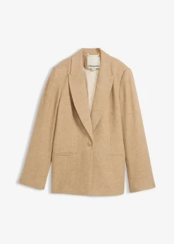 Femme bonprix Blazers|Blazer à motif chevrons, laine majoritaire