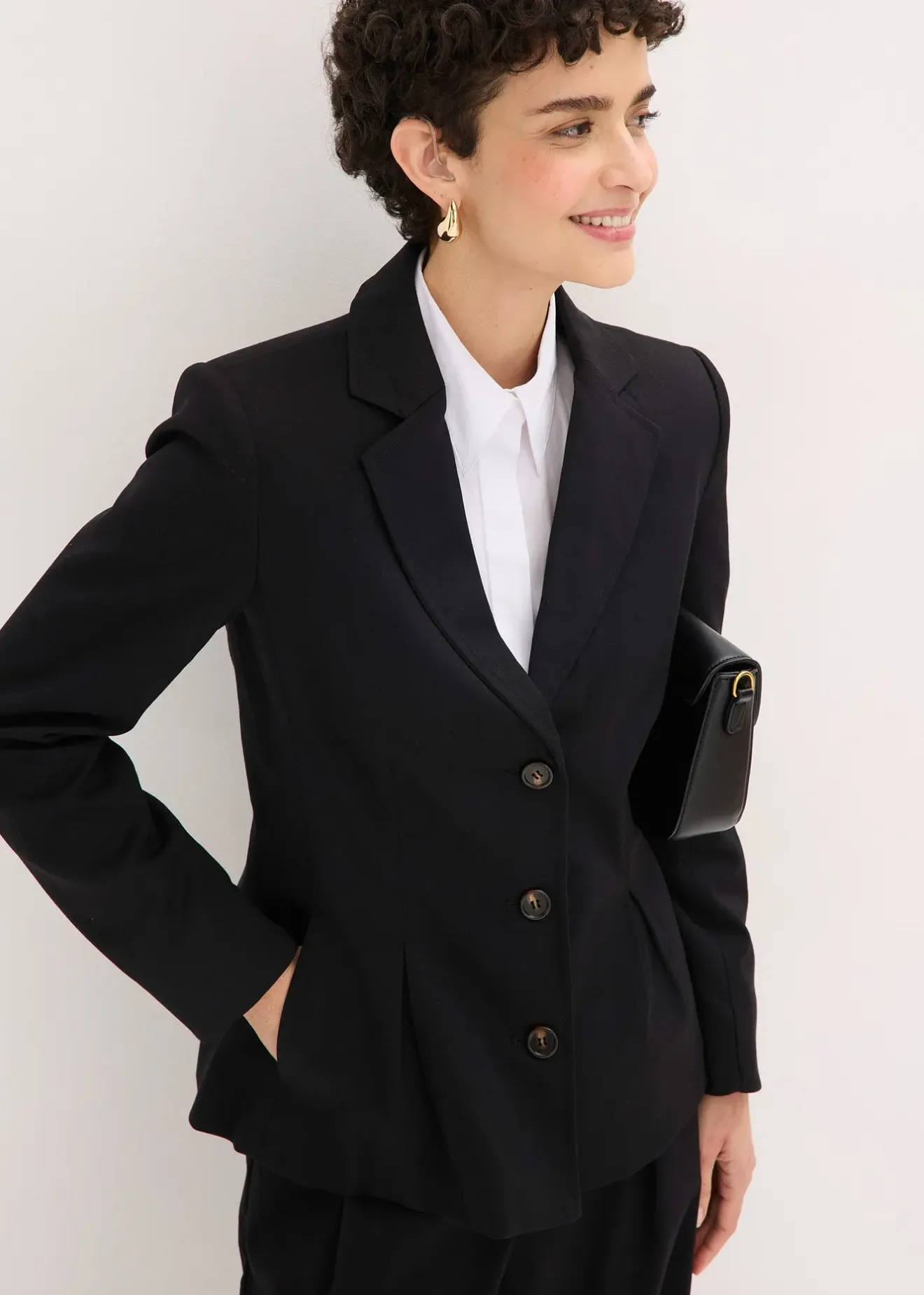 bonprix Blazer à plis couchés|Femme Blazers