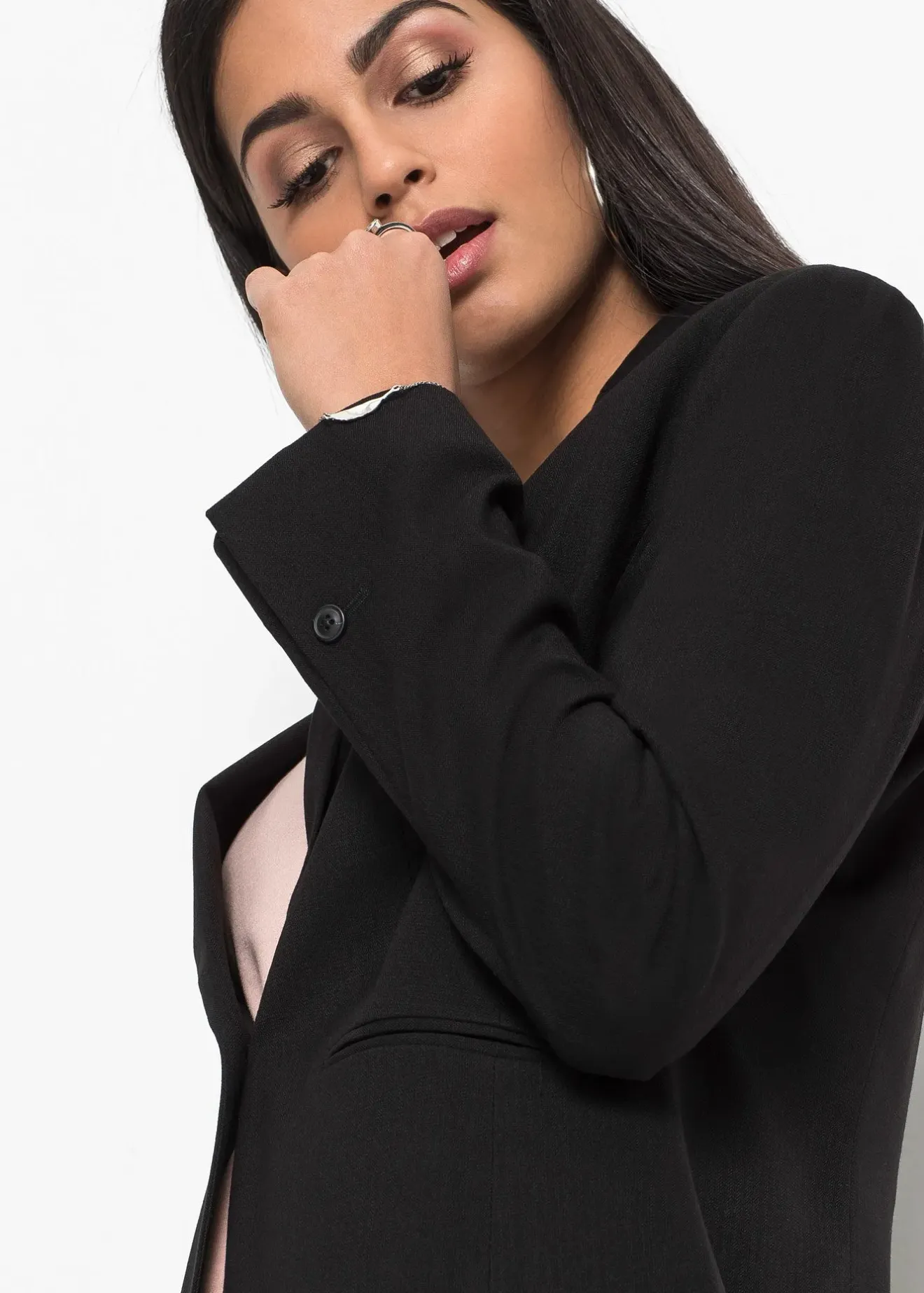 Femme bonprix Tailles Petite|Blazers|Blazer à poches passepoilées, petite stature