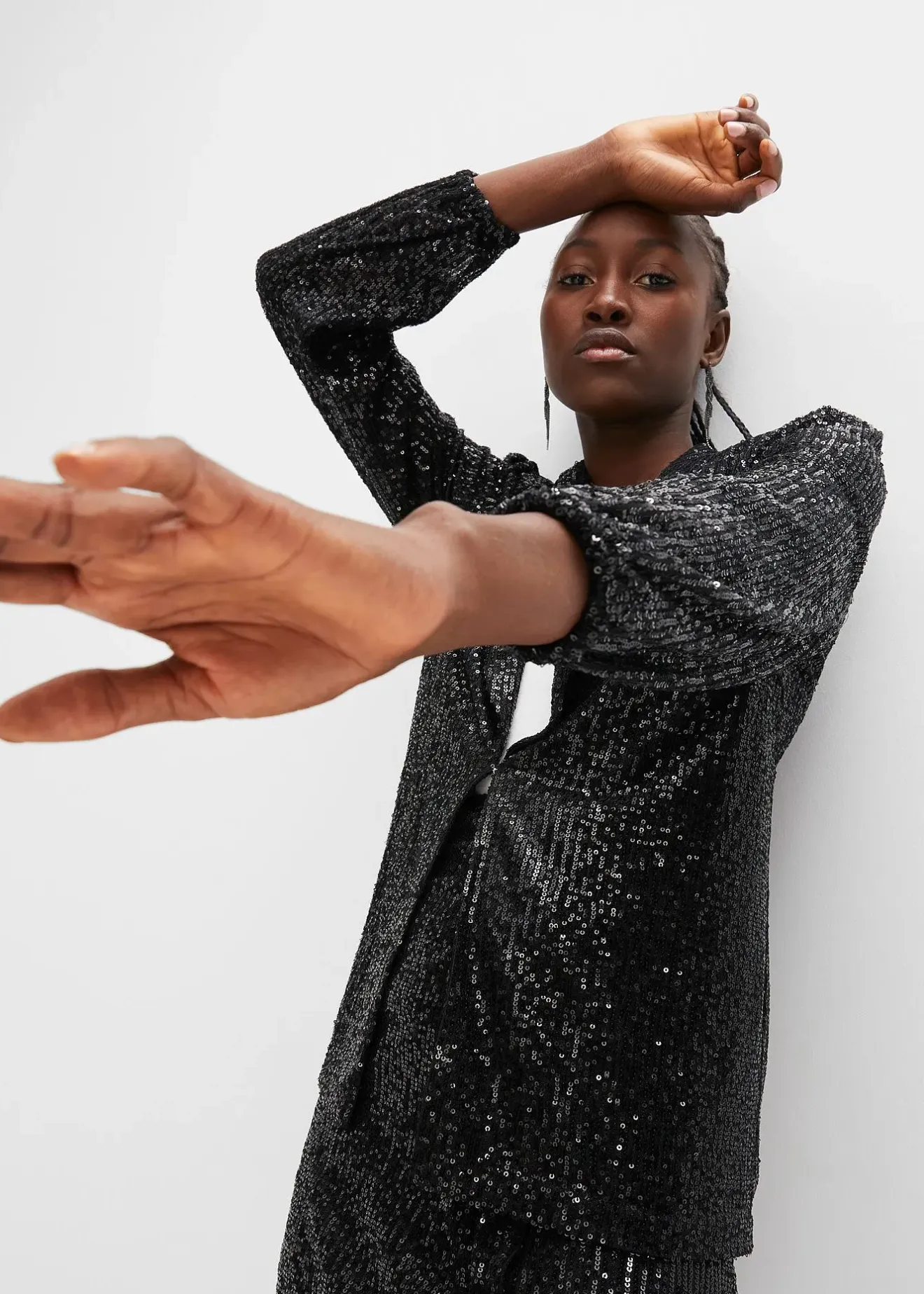 bonprix Blazer à sequins|Femme Blazers