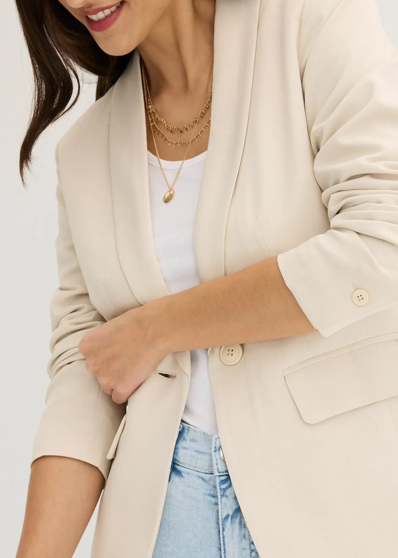 Femme bonprix Blazers|Blazer avec bouton