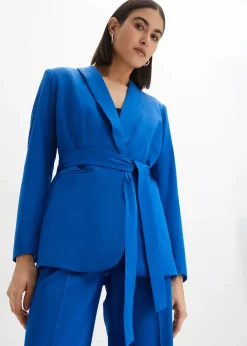 bonprix Blazer avec ceinture à nouer|Femme Blazers