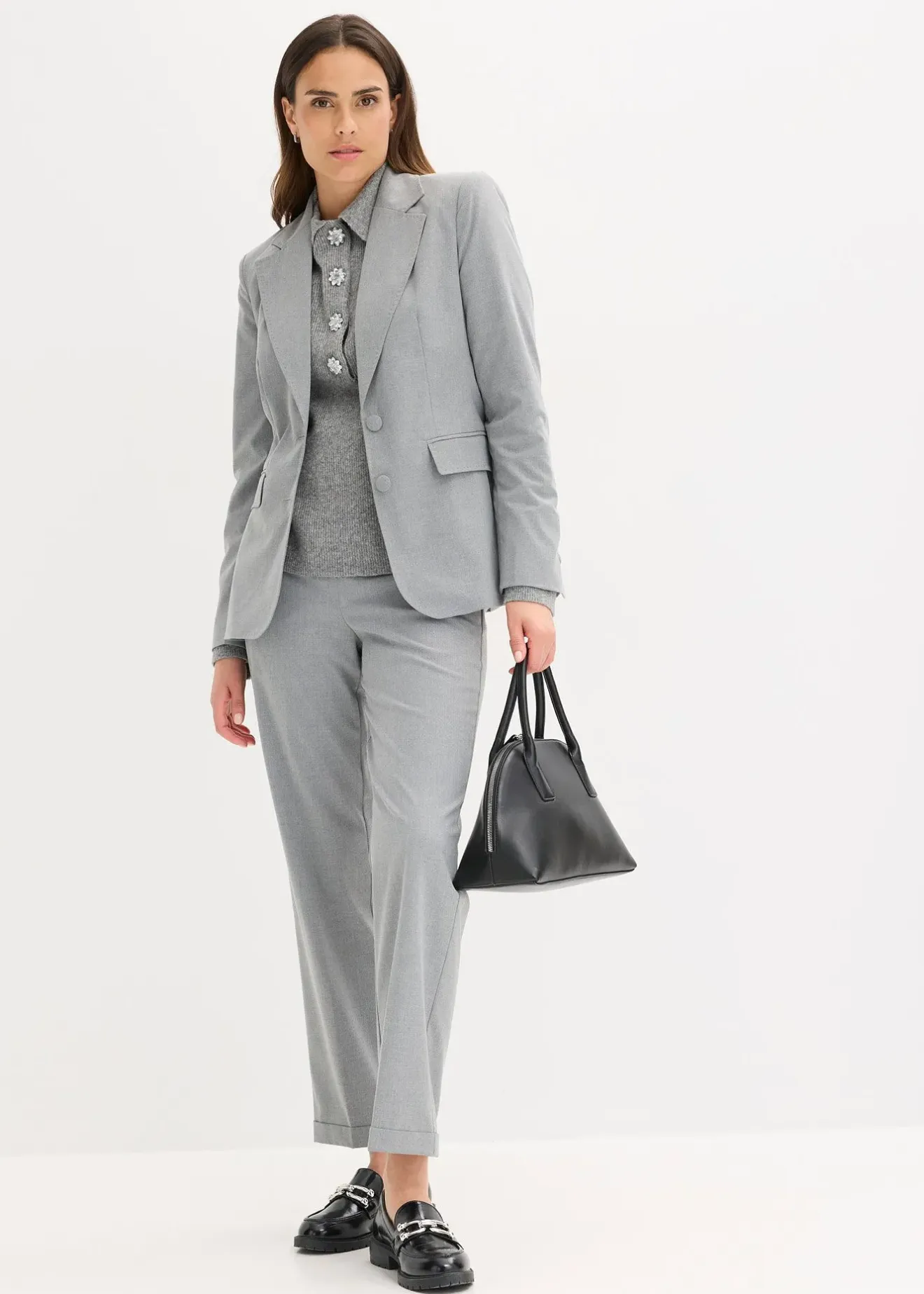 Femme bonprix Blazers|Blazer avec détails surfilés décoratifs