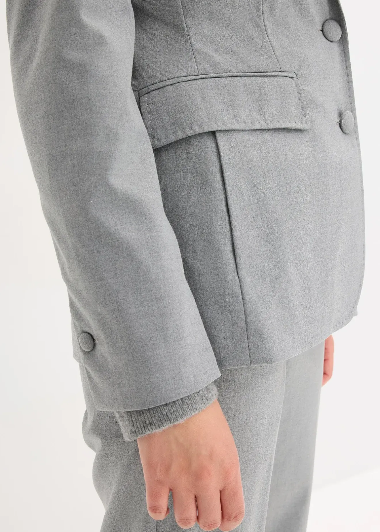 Femme bonprix Blazers|Blazer avec détails surfilés décoratifs