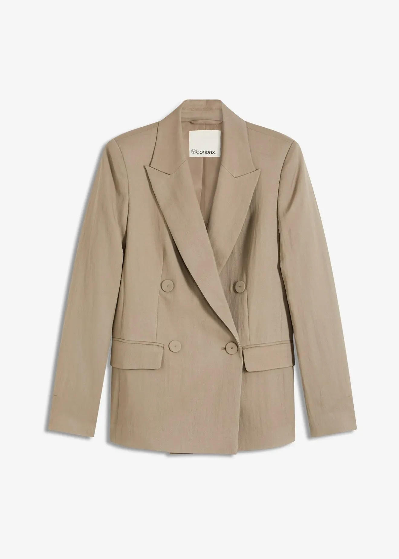 bonprix Blazer avec Lyocell, effet froissé|Femme Blazers