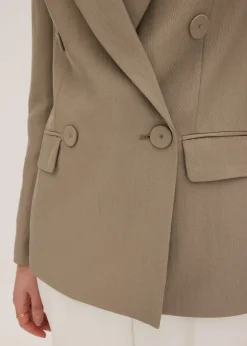 bonprix Blazer avec Lyocell, effet froissé|Femme Blazers