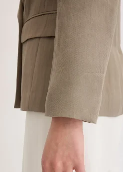 bonprix Blazer avec Lyocell, effet froissé|Femme Blazers