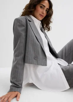 bonprix Blazer court avec col à revers|Femme Blazers