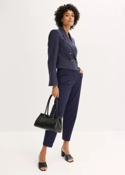 Femme bonprix Blazers|Blazer court avec épaulettes pour une silhouette structurée
