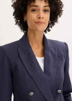 Femme bonprix Blazers|Blazer court avec épaulettes pour une silhouette structurée