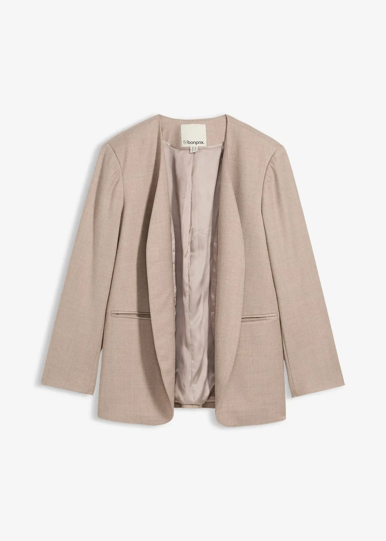 bonprix Blazer doux sans col|Femme Premium|Blazers